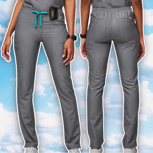 Figs Pants & Jumpsuits Figs Yola Skinny Scrub Pants Graphite Xxs